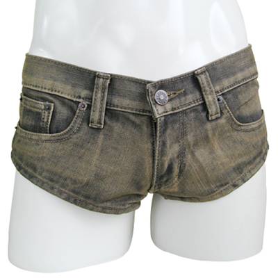 デニムメンズハイレグパンツ　M　H3439M