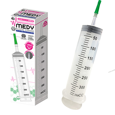 MEDY[メディ] no.12 チューブ付きプラスチックシリンジ350ml