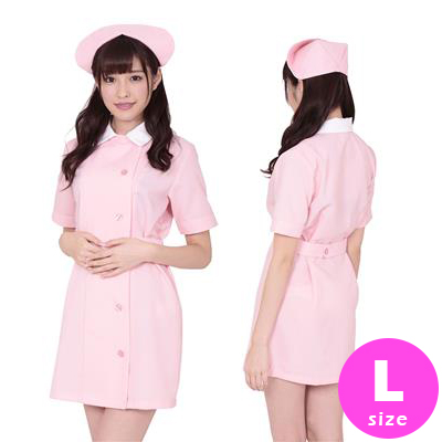 AKIBAパステルピュアナース ピンク Lサイズ KF0026PI