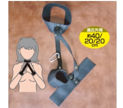 首と腕をロックします。