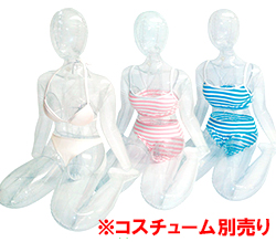 別売りの専用コスチュームでよりリアルに！