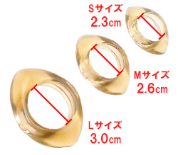 S、M、Lサイズのシリーズがあります。両端が引っ張りやすいので装着がしやすい！<br>Lサイズのみの販売です。