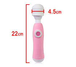 本体サイズです。ヘッドはファリーミニやターボと同じ4.5cm！