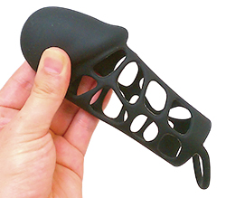 亀頭のサイズアップに刺激の楽しめるメッシュ加工！