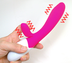 先端にはローターを内蔵し、子機にも高機能なローターを内蔵しています。