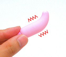 小さめのサイズなのでダイレクトに敏感部分を狙えます♪