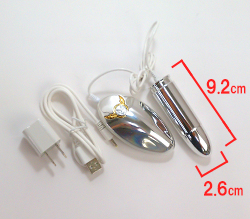 ローターサイズです。充電ケーブルが付属で付いています。