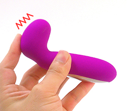 Ｇスポットを掻きだしたり、ピンポイント責めに役立つ形状！