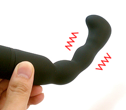 フレキシブルに曲げる事ができ、ジースポットを掻きだすフック形状。