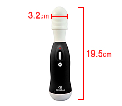 本体サイズです。無段階スピード　17,000rpm