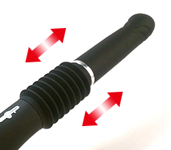 可動域は驚異の６cmなので、突かれている感覚が十分すぎるほどに感じとれるはず！