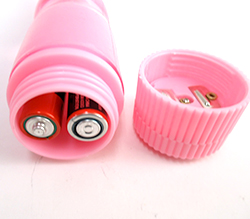 付属の単3ｘ2をセットします。