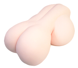 バックスタイルです。おっぱいがお尻のようにあふれんばかり！