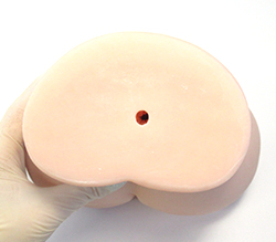 使用後に洗いやすい、2穴合体貫通式☆